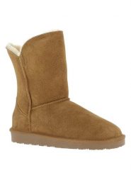 Gooce Skórzane kozaki zimowe "Breezy" w kolorze jasnobrązowym rozmiar: 36. Brązowe kozaki Gooce, na zimę, ze skóry, bez obcasa, bez zapięcia. Za 217.99 zł.
