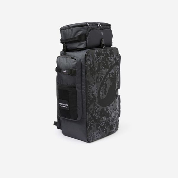Torba sportowa Domyos 50 l. Czarne torby na laptopa DOMYOS, bez wzorów, z materiału. Za 349.99 zł.