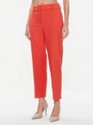 Tommy Hilfiger Spodnie materiałowe Core WW0WW39723 Pomarańczowy Straight Fit. Brązowe spodnie materiałowe TOMMY HILFIGER, bez wzorów, z materiału. Za 379.99 zł.