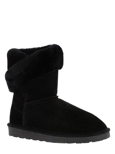 Gooce Skórzane kozaki zimowe "Beverly" w kolorze czarnym rozmiar: 41. Czarne kozaki Gooce, na zimę, z materiału, bez obcasa, bez zapięcia. Za 217.99 zł.