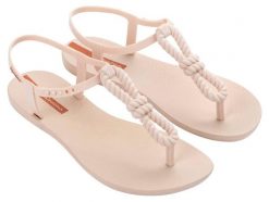 Sandały Ipanema Class Infinity Damskie. Brązowe sandały Ipanema, bez wzorów, z materiału, bez obcasa, bez zapięcia. Za 163.99 zł.