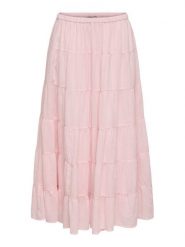 ONLY Spódnica maxi Kelly 15374229 Różowy jasny A-Line Fit. Czerwone spódnice Only, xs, bez wzorów, z bawełny, maxi. Za 169.99 zł.