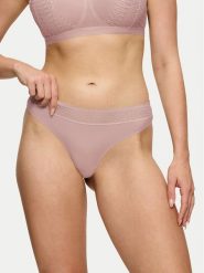 Triumph Stringi Feel Of Modal 10219764 Różowy. Czerwone stringi Triumph, bez wzorów. Za 39.99 zł.