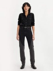 Levi´s Dżinsy "501" - Regular fit - w kolorze antracytowym rozmiar: W31/L32. Czarne jeansy l, z aplikacjami, z podwyższonym stanem. Za 171.68 zł.