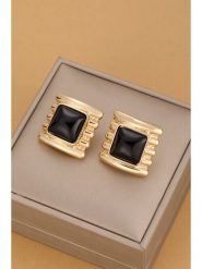 Atelier MIU Pozłacane kolczyki-wkrętki rozmiar: onesize. Czarne kolczyki Atelier MIU, pozłacane. Za 34.99 zł.