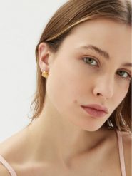 Guess Kolczyki JUBE05 058JW Złoty. Żółte kolczyki Guess, metalowe. Za 109.99 zł.