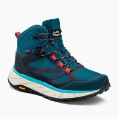 Buty trekkingowe damskie Jack Wolfskin Terraventure Texapore Mid. Niebieskie trekkingi Jack Wolfskin. Za 539.99 zł.