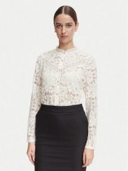 Morgan Koszula 261-TINA Kremowy Regular Fit. Białe koszule Morgan, xs, bez wzorów, z poliamidu, bez kołnierzyka, bez ramiączek. Za 269.99 zł.
