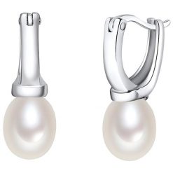 Valero Pearls Kolczyki wiszące z perłą srebro wysokiej próby Perła hodowlana słodkowodna srebrny Kolczyki koła 1 ct Damski. Szare kolczyki Valero Pearls, z perłą, srebrne. Za 229.99 zł.