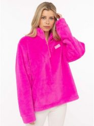 Zwillingsherz Bluza polarowa w kolorze różowym rozmiar: XL. Różowe bluzy Zwillingsherz, xl, bez wzorów, z polaru, bez kaptura. Za 123.95 zł.