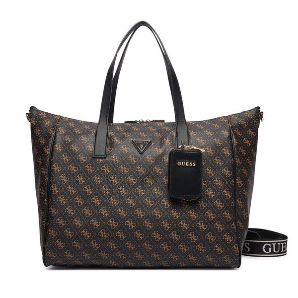 Torebka Guess. Czarne shopper Guess, z aplikacjami, bez dodatków. Za 794.99 zł.