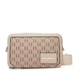 Torebka KARL LAGERFELD. Brązowe listonoszki KARL LAGERFELD, bez wzorów, bez dodatków. Za 449.99 zł.
