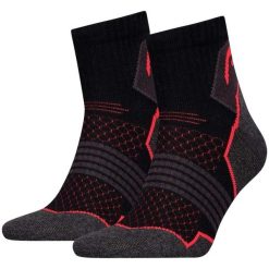 Oddychające unisex skarpetki trekkingowe - 2 pary Rozmiar 43-46. Czarne skarpety Head, bez wzorów, z bawełny. Za 88.99 zł.