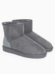 ISLAND BOOT Botki zimowe "Caspian" w kolorze szarym rozmiar: 39. Szare botki Island Boot, na zimę, bez wzorów, bez obcasa, bez zapięcia. Za 127.65 zł.