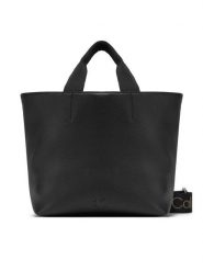 Calvin Klein Jeans Torebka Ultralight Mini Tote LV04K3112G Czarny. Czarne torebki klasyczne Calvin Klein Jeans, bez wzorów, z jeansu, bez dodatków. Za 289.99 zł.