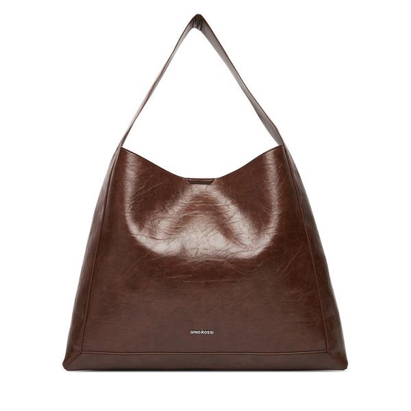 Torebka GINO ROSSI. Brązowe shopper Gino Rossi, bez wzorów, bez dodatków. Za 299.99 zł.