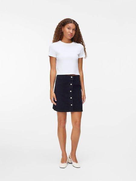 Vero Moda Spódnica sztruksowa w kolorze czarnym rozmiar: XL. Czarne spódnice Vero Moda, na co dzień, xl, bez wzorów, ze sztruksu, mini, proste. Za 69.42 zł.