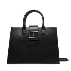 Torebka Armani Exchange. Czarne torebki klasyczne Armani Exchange, bez wzorów, bez dodatków. Za 779.99 zł.