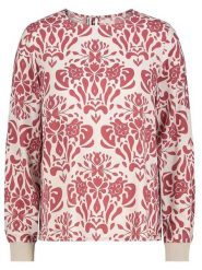 Sublevel Bluzka w kolorze kremowo-jagodowym rozmiar: S. Białe bluzki Sublevel, s, bez wzorów, z wiskozy, klasyczne, bez kołnierzyka, bez ramiączek. Za 69.91 zł.