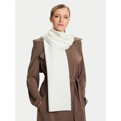 Szalik Calvin Klein. Brązowe szaliki Calvin Klein, bez wzorów. Za 269.99 zł.