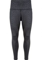 Damskie legginsy Q Sportswear Siantar Long. Czarne legginsy ENDURANCE Q, bez wzorów, z materiału, do biegania. Za 238.00 zł.