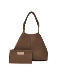 Coccinelle Torebka Hand Grained L E1 SHA 11 02 01 Beżowy. Brązowe torebki klasyczne Coccinelle, bez wzorów, ze skóry, bez dodatków. Za 1,299.00 zł.