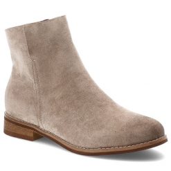 Beżowe Botki Vinceza Eleganckie Obuwie Damskie. Brązowe botki VINCEZA, na jesień, bez wzorów, przed kostkę, bez obcasa, na płaskiej podeszwie, bez zapięcia. Za 179.00 zł.