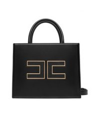 Elisabetta Franchi Torebka BS-33A-56E2-V380 Czarny. Czarne torebki klasyczne Elisabetta Franchi, bez wzorów, ze skóry, bez dodatków. Za 1,649.00 zł.