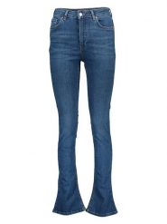 Gina Tricot Dżinsy - Skinny fit - w kolorze niebieskim rozmiar: 34. Niebieskie jeansy Gina Tricot, bez wzorów, z podwyższonym stanem. Za 57.06 zł.