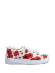 Streetfly Sneakersy w kolorze biało-czerwonym ze wzorem rozmiar: 41. Białe trampki Streetfly, bez wzorów, z materiału, bez zapięcia. Za 172.08 zł.