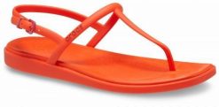 Japonki Dla Dorosłych Crocs Miami Thong Flip. Żółte klapki Crocs, bez wzorów, z materiału, bez obcasa. Za 139.99 zł.