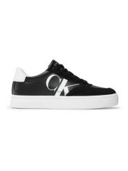 CALVIN KLEIN JEANS Skórzane sneakersy w kolorze czarno-białym rozmiar: 40. Białe trampki Calvin Klein Jeans, bez wzorów, z jeansu, bez zapięcia. Za 244.80 zł.