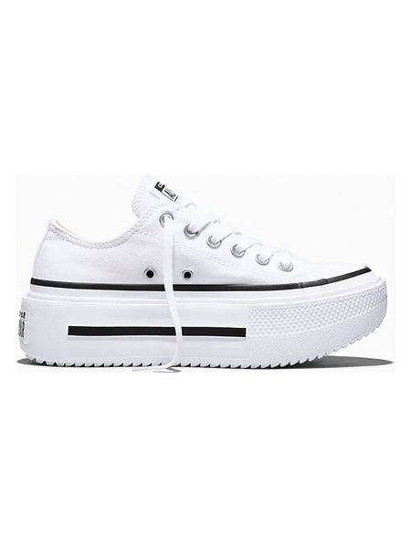 Converse Sneakersy "Chuck Taylor All Star Double Stack" w kolorze białym rozmiar: 37,5. Białe trampki Converse, bez wzorów, bez zapięcia. Za 269.95 zł.