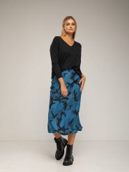 Tantra Spódnica w kolorze niebieskim rozmiar: S. Niebieskie spódnice Tantra, na co dzień, s, bez wzorów, midi, proste. Za 173.99 zł.