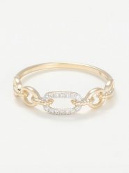 DIAMANTA Złoty pierścionek "Hana" z diamentami rozmiar: 52. Żółte pierścionki DIAMANTA, z diamentem, złote. Za 1,326.99 zł.