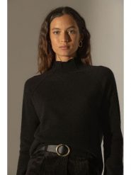Perfect Cashmere Kaszmirowy sweter "Mollayra" w kolorze czarnym rozmiar: XL. Czarne swetry Perfect Cashmere, xl, bez wzorów, z kaszmiru, bez ramiączek. Za 456.99 zł.