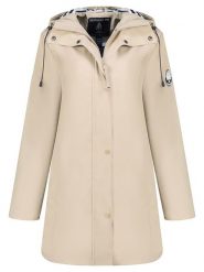 Geographical Norway Parka "Carrie" w kolorze beżowym rozmiar: XXL. Brązowe parki Geographical Norway, xxl, bez kaptura. Za 228.92 zł.