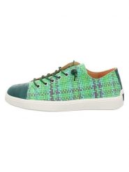 Think! Skórzane sneakersy "Turna" w kolorze zielonym rozmiar: 38,5. Zielone trampki Think!, bez wzorów, bez zapięcia. Za 272.31 zł.