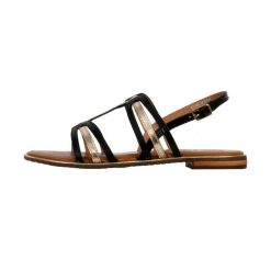 Sandały GEOX D SOZY PLUS Brąz. Sandały Geox, bez wzorów, ze skóry, bez obcasa, bez zapięcia. Za 332.99 zł.