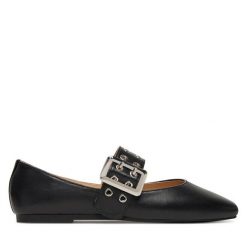 Baleriny Steve Madden. Czarne baleriny Steve Madden, bez wzorów, bez obcasa. Za 519.99 zł.