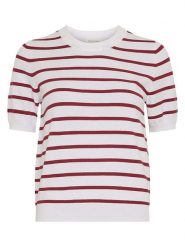 MOSS COPENHAGEN Sweter w kolorze bordowo-białym rozmiar: XS/S. Białe swetry Moss Copenhagen, s, bez wzorów, bez ramiączek. Za 169.95 zł.