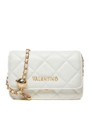 Valentino Torebka Ocarina VBS3KK52R Biały. Białe listonoszki Valentino, bez wzorów, ze skóry, bez dodatków. Za 349.99 zł.