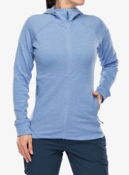 Bluza rozpinana damska Rab Nexus Hoody. Niebieskie bluzy RAB, s, bez wzorów, z elastanu, z kapturem. Za 431.19 zł.