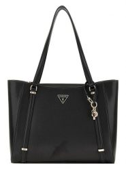 Guess Torebka w kolorze czarnym - 37 x 27 x 10 cm rozmiar: onesize. Czarne torby na ramię Guess, z aplikacjami, z materiału, na ramię, bez dodatków. Za 322.19 zł.