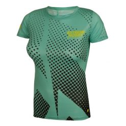 Koszulka do biegania damska z krótkim rękawem EXTREME HOBBY HALFTONE. Czerwone bluzki EXTREME HOBBY, xl, bez wzorów, z elastanu, sportowe, bez kołnierzyka, bez ramiączek. Za 139.00 zł.