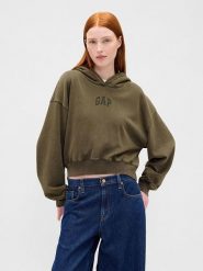 GAP Bluza w kolorze khaki rozmiar: S. Brązowe bluzy sportowe GAP, s, bez wzorów, z kapturem. Za 163.26 zł.