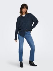 ONLY Dżinsy - Flared fit - w kolorze niebieskim rozmiar: M/L32. Niebieskie jeansy Only, l, z aplikacjami. Za 123.45 zł.