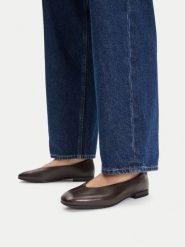 Lasocki Baleriny CEO-RST-ROMI-67 Brązowy ciemny. Brązowe baleriny Lasocki, bez wzorów, ze skóry, bez obcasa. Za 159.99 zł.
