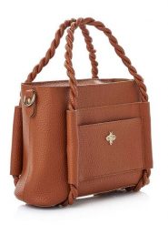 Lucky Bees Torebka w kolorze jasnobrązowym - 27 x 19 x 13 cm rozmiar: onesize. Brązowe torebki klasyczne Lucky Bees, bez wzorów, z materiału, przez ramię, bez dodatków. Za 134.85 zł.