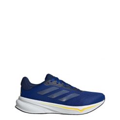 Buty Response. Niebieskie obuwie sportowe Adidas, z materiału, bez zapięcia, do biegania. Za 291.00 zł.